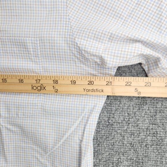 Brooks Brothers Non-Iron 15 2/3 Blue Check Cotton Regent Men Shirt Long Sleeve - Picture 14 of 16
